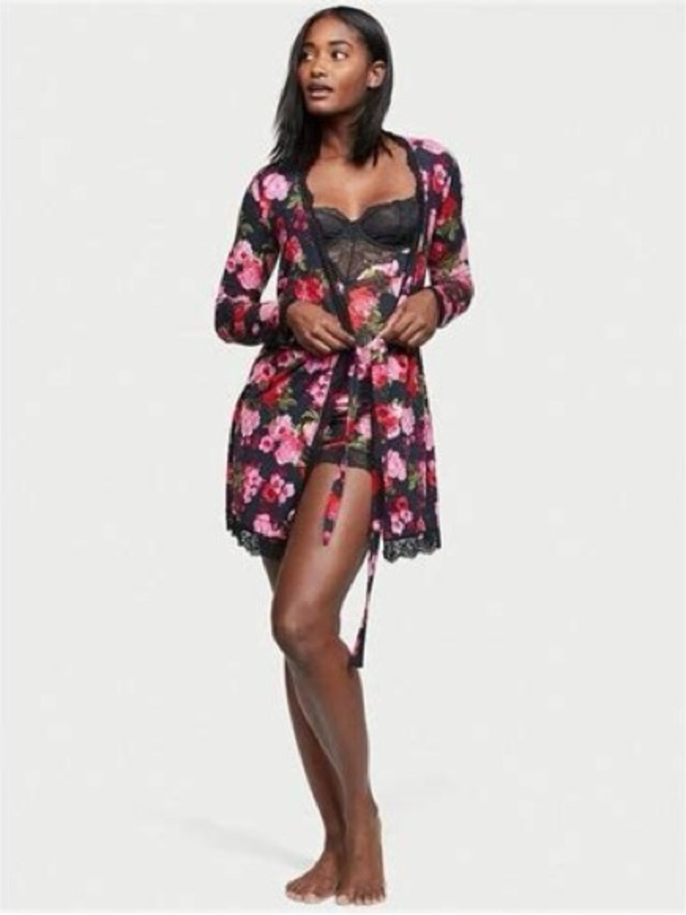 🌹 🌺 Victoria’s Secret Buttery Soft Modal Pretty Rosey Robe